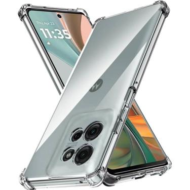 Imagem de Capa Capinha Antishock Reforçada Transparente Para Motorola Moto G75 XT2437