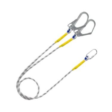 Imagem de predolo Cinto de com mosquetão e proteção para cinto de trabalho prático para camping, escalada em árvores, montanhismo, eletricista, 300cm