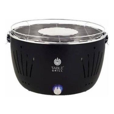 Imagem de Churrasqueira De Mesa A Carvão Churrasco Table Grill Preta