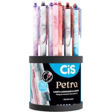 Imagem de Caneta Esferográfica Retrátil, Sertic, Cis Petra, 0,7 mm, 5 Cores, Sortido, Display com 30