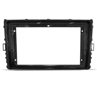 Imagem de Moldura do Painel 9 Polegadas Polo Virtus T-Cross Nivus 2018 a 2025 Black Piano