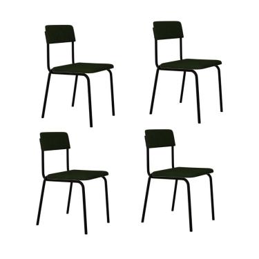 Imagem de Cadeira Fit Fixa C/4 Pes 475 X 505 X 810 Mm C/4 Un. Klee Verde Musgo Klee Verde Musgo