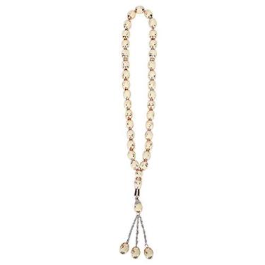 Imagem de Contas de oração muçulmanas unissex, pulseiras de contas para mulheres, aderência confortável elegante Beautifu redondo rediing palavras terço adoração suprimentos acessório para adoração muçulmana (6