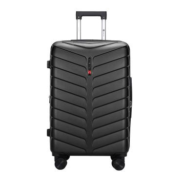 Imagem de Mala Travelux Titlis Média 23 Kg Preta - Expansível e Cadeado TSA