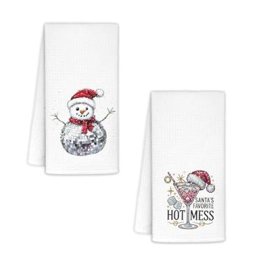 Imagem de Yhtrg Toalhas de cozinha de boneco de neve de Martini de Natal, 40 x 61 cm, presentes para amantes de martini, toalhas de mão divertidas de boneco de neve de Natal para carrinho de bar, toalha de chá