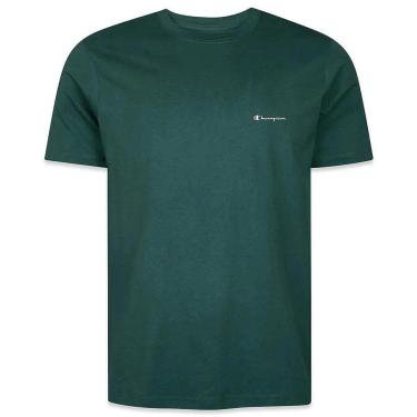 Imagem de Camiseta Champion Malhão Mc Mini Logo Embroidery Azul-Masculino