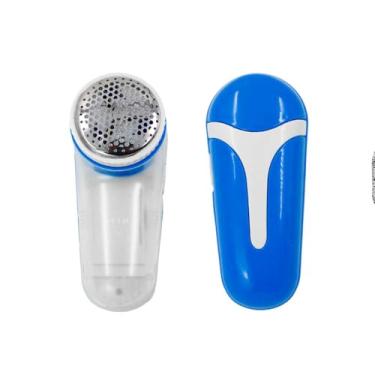 Imagem de Papa Bolinha De Roupa Portátil, Removedor de Fiapos Elétrico, Azul, Plástico e Aço, 14,5 x 6 x 7 cm, Alimentado por Pilhas AA, para Roupas e Tecidos