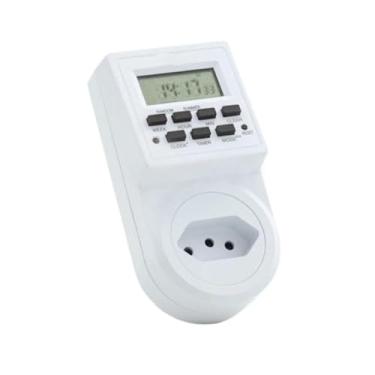 Imagem de Timer Thompson Bivolt Medidor Temporizador Digital Programável 2200W Automação