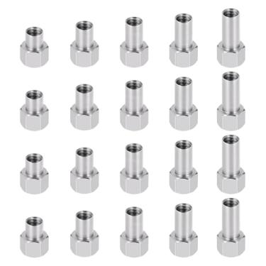 Imagem de WEFEINO 20Pcs Stainless Steel M2.5 Extended Long Wheel Nuts 2/3/4/5/6mm Upgrade Parts for 1/18 Tra-xxas TRX4M Defender Bronco K10 High Trail F150 RC Crawler Car