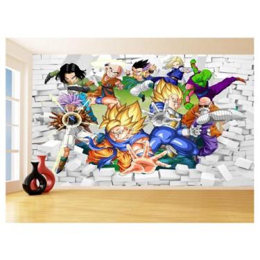 Imagem de Papel De Parede 3D Dragon Ball Goku Vegeta Anime 3,5M Dbz26 - Você Dec