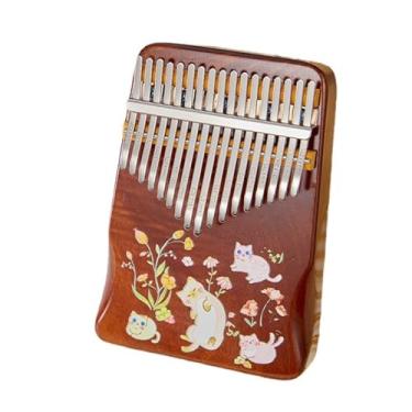 Imagem de Piano de polegar 17 teclas kalimba dedo piano instrumento musical kalimba profissional