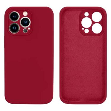 Imagem de Capinha Compativel com iPhone 13 Pro Max Com Proteção de Câmera em Silicone com Interior Aveludado