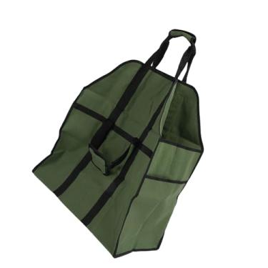 Imagem de LiebeWH Porta Saco de Lenha, Suporte de Lona à Prova d'água, Sacola de Toras de Grande Capacidade para Camping, Uso Ao Ar Livre Com Alças Duplas