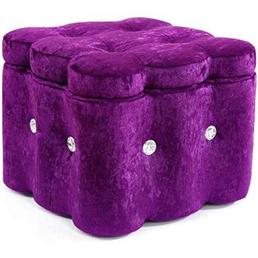 Imagem de Banqueta para pés caixas de armazenamento para pés otomano adultos banquinho moderno banquinho baixo pufes multifunções cadeira para sala de estar, quarto, decoração de casa, cadeira