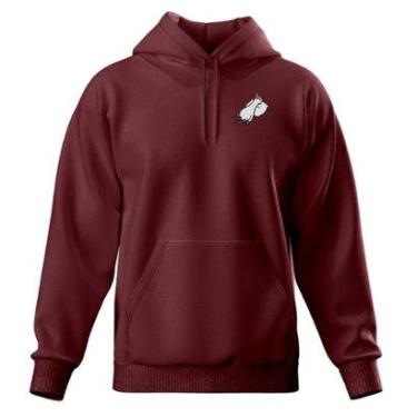 Imagem de Blusa Casaco Moletom De Frio Bolso Canguru Com Capuz-Unissex