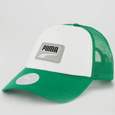 Imagem de Boné Puma Trucker Cap Branco e Verde-Unissex