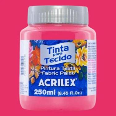 Imagem de Tinta Tecido Fosca 250ml 527 - Pink - ACRILEX, PINK - 527