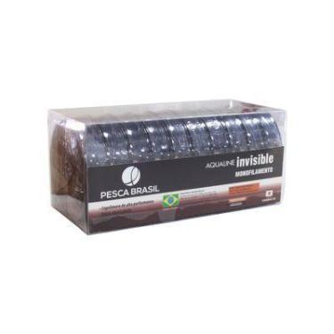 Imagem de Linha mono aqualine invis. 0,28mm/100m/20,5lb- 10p prata - Nautika