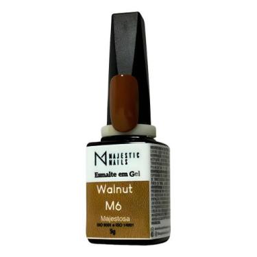 Imagem de Esmalte Em Gel Majestic Nails 9g - Escolha A Cor, Walnut M6