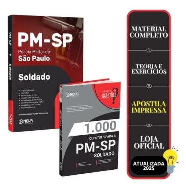 Imagem de Combo Pm-sp 2025 - Soldado Pm - 2a Classe - Nova Concursos
