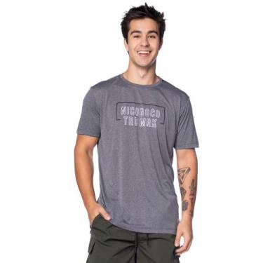 Imagem de Camiseta Masculina Nicoboco Slim Fit Cinza Mescla, Mescla, M