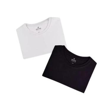 Imagem de Kit 2 Camisetas Hering Slim Básicas Feminina, GG