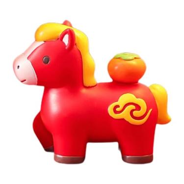Imagem de WeiLaiKeQi Escultura de Cavalo Feng Shui, Estatueta de Resina, Arte, Estátua de Animal, Decoração de Mesa, Lareira, Pátio, Entrada, E