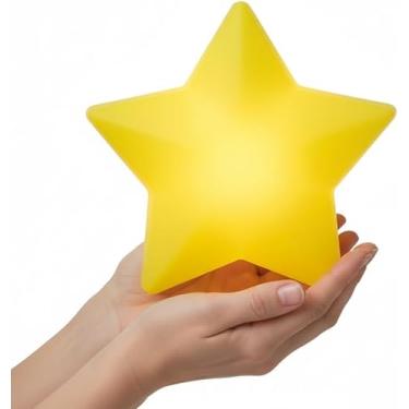 Imagem de Luminária Pendente Estrela Infantil Amarela Bivolt Decoração Quarto