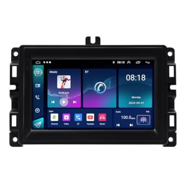 Imagem de Rádio veicular Android para Jeep Cherokee 2013-2022, tela sensível ao toque HD IPS de 17 cm, estéreo com Carplay sem fio e Andorid Auto, compatível com FM/Bluetooth5.2/SWC