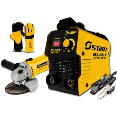 Imagem de Kit Maquina De Solda 160a 220V + Esmerilhadeira Com Acessórios - START