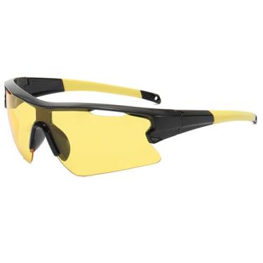 Imagem de Óculos de Sol Fashion Feminino Masculino Esportivo para Atividades ao Ar Livre, Estilo Vintage, para Ciclismo e Direção, com Proteção UV400.