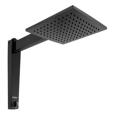 Imagem de Chuveiro Ducha Lorenzetti Acqua Century Preto 7500W 220V