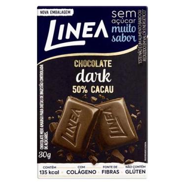 Imagem de Chocolate Dark 50% Cacau Sem Açúcar Linea 30g