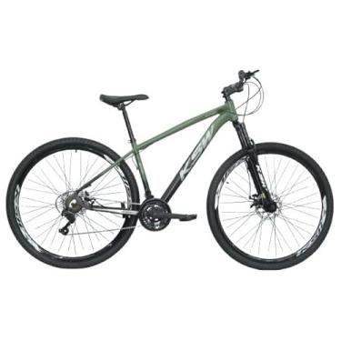 Imagem de Bicicleta Aro 29 Bike Mtb Ksw Gti 24v Marchas Alumínio Disco (Verde Militar Preta, 15)