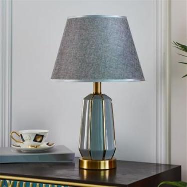 Imagem de Quarto Contemporâneo Lâmpada De Mesa De Cerâmica LED Criatividade Americana Sala De Estar Quarto Infantil Estudo Villa Hotel Cabeceira Mesa Luz (Estilo 20)