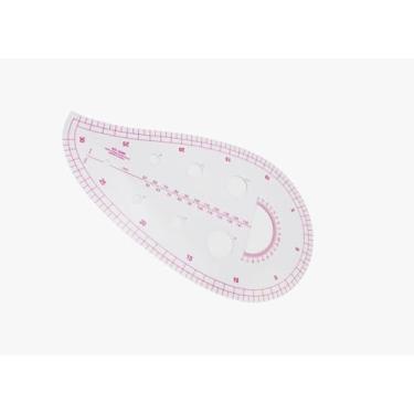 Imagem de Régua de curva francesa transparente de plástico Spline Costura Patchwork Tailor Yardstick pano régua de corte Régua de cava