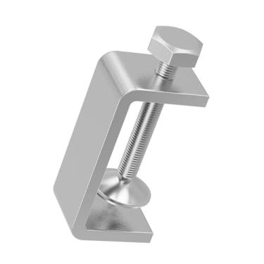 Imagem de FOCMKEAS Braçadeira de parafuso pequena de aço inoxidável 304 de alto desempenho de 46 mm para uso pesado, com mandíbula larga estável e design de viga I, adequada para marcenaria, processamento de