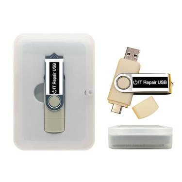 Imagem de Unidade flash USB inicializável de reparo de TI de computador para PCs Windows Antivírus Disco Rígido Recuperação de Arquivos de Dados Ferramentas de Redefinição de Senha Utilitários Drivers