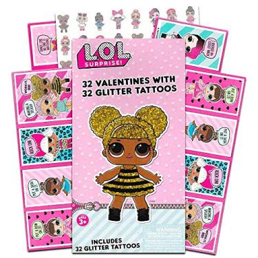 Imagem de LOL Surprise 32 Valentine Cards with Glitter Tattoos