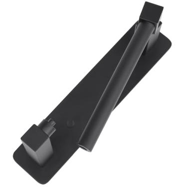 Imagem de Ksden Suporte de papel higiênico preto fosco, suporte de rolo giratório duplo de aço inoxidável para banheiro