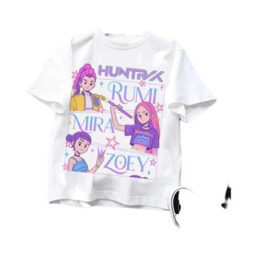 Imagem de Camiseta Infantil De Manga Curta Kpop Demon Hunters Para Meninos E Men