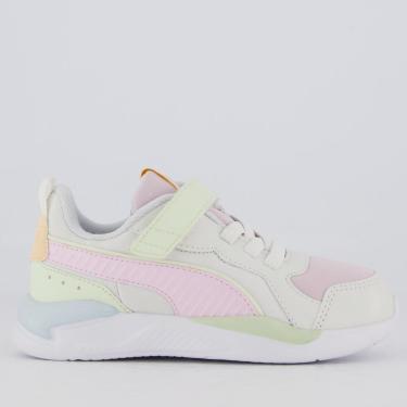 Imagem de Tênis Puma X-Ray AC PS BDP Juvenil Rosa e Branco-Feminino