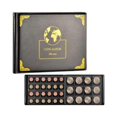 Imagem de Álbum Organizador De Moedas Com 300 Bolsos Para Colecionadores, Estojo