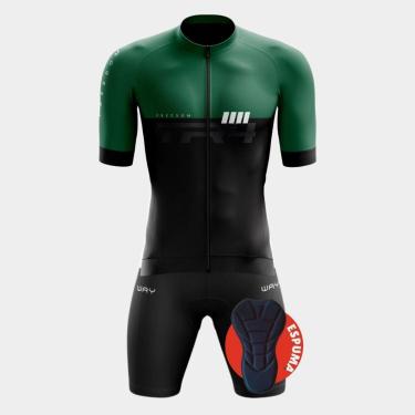 Imagem de Conjunto Premium de Ciclismo Premium TR4 com Bolsos Traseiros + Bermuda de Forro com Espuma-Masculino