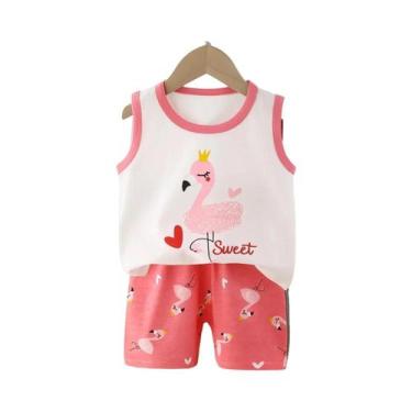 Imagem de Conjunto De Roupa Infantil De Verão Para Meninos E Meninas, Colete De 