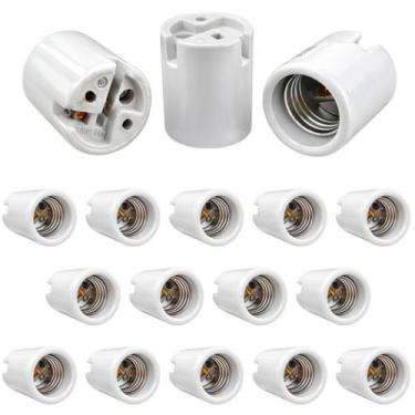 Imagem de Kit 15 Bocal Soquete Base E27 Porcelana Reforçado 4A 0~250V - Decorlux