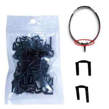 Imagem de Conjunto de ilhós de raquete de badminton de nylon, 100 peças, serve para posições de 3 a 4 furos, adequado para moldura superior