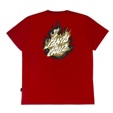 Imagem de Camiseta Santa Cruz Ultimate Flame Dot - Vermelho-Masculino