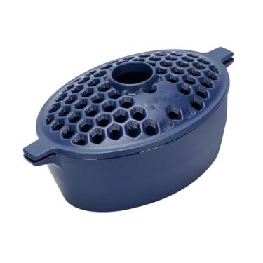 Imagem de Generic Vaporizador de fogão, umidificador de fogão à ferrugem, presente para casa, decoração profissional robusta em ferro fundido azul.