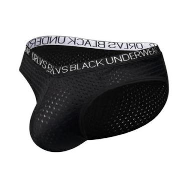 Imagem de Cuecas Triangulares De Verão Em Malha Respirável Com Cinta Fina E Elás